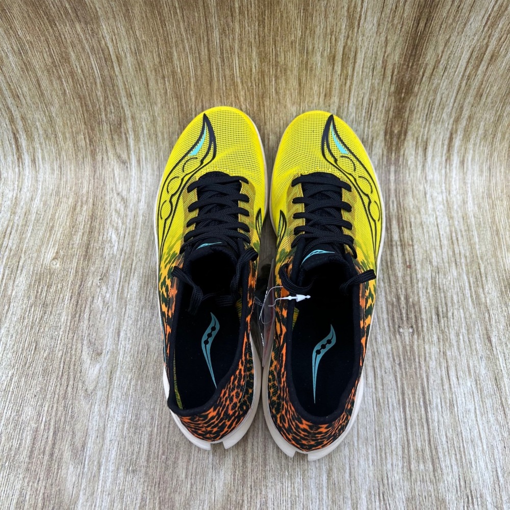 Saucony Endorphin Cheetah Track Spikes Women's Size 8 Yellow Leopard S19095-85 - Picture 6 of 10